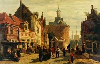 unknow artist European city landscape, street landsacpe, construction, frontstore, building and architecture. 326 France oil painting art